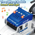 3 4 5 3 1 3 4 5 6 SpringFlower Boy Toddlers Toys, Extra Large Police Truck Toys with Racing Car and Helicopter