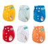 12pounds 6pcs 12 6SVB03 ALVABABY Newborn Cloth Diapers Pocket for Less Than Cloth Diaper with Insert