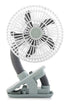O2COOL 4 Inch Clip On Stroller Fan, Portable Battery Operated for Outdoor, Car Seat, and Baby Crib (Grey)