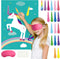 FEPITO Pin The Horn on Unicorn Game for Kids Birthday Party with 24 Horn Stickers Birthday Poster