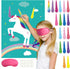 FEPITO Pin The Horn on Unicorn Game for Kids Birthday Party with 24 Horn Stickers Birthday Poster