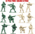 18 Pack Die-cast Military Vehicles Sets, 6 Pack Assorted Alloy Metal Models and 12 Pack Soldier Army Men