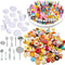 150Pcs Miniatures Food Drinks Bottles Doll House Accessories - 1:12 Playset for Pretend Play Kitchen Game