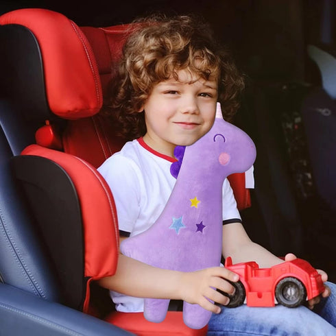 Limbruary Premium Quality Soft and Fluffy Unicorn Seat Belt Pillow for Kids - Ergonomic Design for Safe and Comfortable