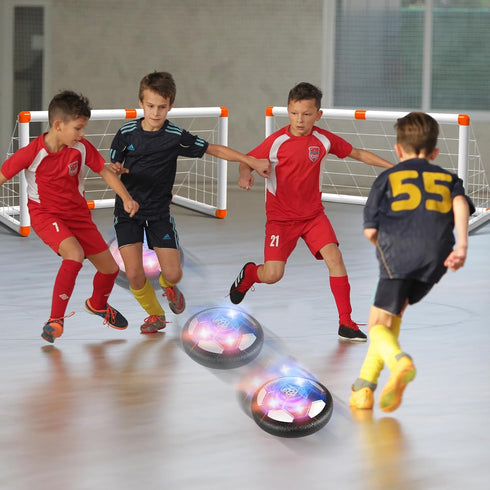2 Goals & 2 Ball Hover Soccer Ball Toys - Indoor Outdoor Game Toys for Kids Ages 3-5, Birthday Gifts