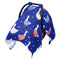 Mazeann July 4th Geese Blue Car Seat Cover Baby Breathable Soft Infant Carseat
