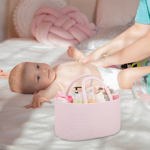 COMSE Baby Diaper Caddy Organizer, Car Caddy, Diaper Change Organizer, Gift Baskets Empty, Portable Tote Bag