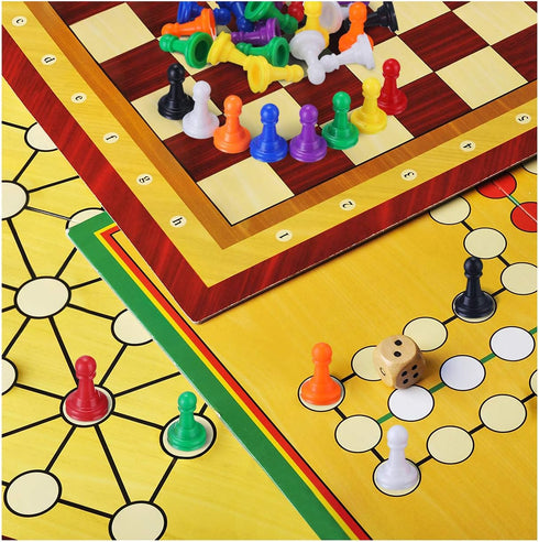 Zonon 64 Pcs Multicolor Plastic Pawn Chess Pieces, 1 Inch Tabletop Bulk