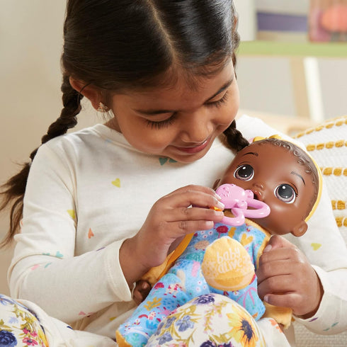 11-Inch 18 Baby Alive Soft n Cute Doll, Black Hair, First Baby Dolls, Washable Soft Toys for Toddlers, Easter Gifts
