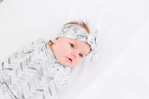 Copper Pearl Baby Bows - Stylish Soft Stretchy Headbands for Baby Girls, Trendy Designs - Alta
