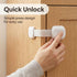 mufew 6-Pack Child Proof Cabinet Locks,Child Safety Strap Locks,Baby Proof Drawer Locks for Kids,Adjustable Strap No