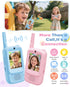 Anchioo 2 Pack 4 3-12 2 Video Walkie Talkies for Kids, Rechargeable Walkie Talkies Toys with HD Camera & Voice Changer
