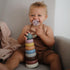 mushie Stacking Rings Toy, Made in Denmark (Rustic)