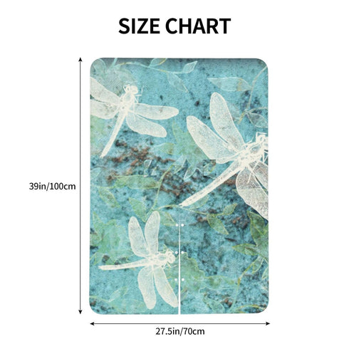Hcpwzrf Dragonflies Teal and Leaves Baby Car Seat Cover & Nursing Cover - Breathable Stretch Multi-Use Cover