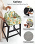 mamatepe 2-Point Baby High Chair Cover Restaurant with Strap Pads & Harness - Machine Washable, Waterproof, Portable
