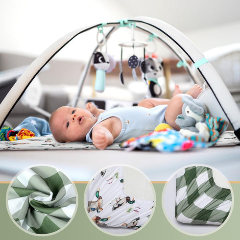 Mindsoft 2 24 38 Set Pack Pcs in x in Mallard Duck Infant Crib Sheets Mini Portable Crib Sheet Newborn Bedding Nursery
