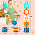 Vunrahsg 1 1 2 1-3 12-18 1 2 3 Busy Board for Year Old Montessori Toys for Boy Girl Toys Toddler Car Airplane Travel