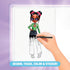 330-Piece 8+ Claires Light-Up Fashion Designer LED Tracing Tablet - Arts & Crafts Kit| Fashion Templates, Stickers