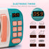 CUTE STONE Microwave Toys Kitchen Play Set, Kids Electronic Oven with Cookware and Play Food
