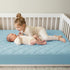 (2-Pack), 52x28'' Quilted Crib Mattress Protector Soft Toddler Mattress Pad Cover, Fits Standard Baby Crib Mattress