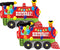 Artisan Owl Set of 2 Happy Birthday Colorful Train 37" Foil Party