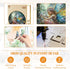 Decor(L-13.4 13.4in 300pcs) Wooden Puzzles for Adults, Magic Fairy Wood Puzzles Adult, Unique Animal Shaped Wooden