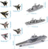 WASK Army Toys for Boys - Military Aircraft Carrier Toys Set with Battleship, Fighter Jets, Cool Toys for Girls