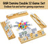 Set 12 4 Set 12 Bucher&Rossini Dominoes Double with Racks for Adults Kids, Mexican Train Domino Double Twelve, Mexican