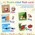 CVC Word Educational Toy Spelling Games, Montessori Learning Toys Gifts for 3-6 Years Old Kids, 60 Sight Words