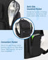 Backpack, 2 Backpack Mancro Diaper Bag Multifunctional Dad Diaper Bag with Side Insulated Pockets, Travel Water