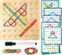 HEELWIRE Wooden Geoboard,Montessori Toy,Graphical Mathematical Education Toy for Kids with Pattern Cards