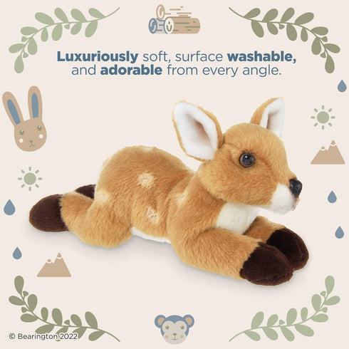 Bearington Lil' Ember Small Plush Stuffed Animal Fawn, Deer 9 inches