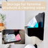 2 Pack Wipe Holder for Bathroom Adhesive Wall Mount Organizer Bathroom Shelf & Baby Wipes Dispenser Black
