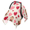 Mazeann Monkey Cute Heart Car Seat Cover Baby Breathable Soft Infant Carseat Covers