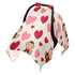 Mazeann Monkey Cute Heart Car Seat Cover Baby Breathable Soft Infant Carseat Covers