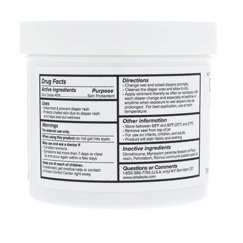 Talbot's 14 oz Dr. Maximum Strength Diaper Rash Ointment - - Zinc Oxide Skin Protectant with Peruvian Balsam - Treats