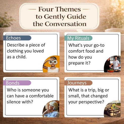 160 QUOKKA Conversation Cards for Seniors Memory Card Game Alzheimer's Dementia Activities Large Print Conversation