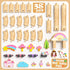 Set 2-4 38 3-5 Unicorn Wooden Train for Toddler Girls Ages Magical Fairy Pcs Toddler Girl Toys with Railway Track