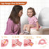 MCGMITT Portable Potty Seat for Kids Travel - Foldable Training Toilet Chair for Toddler Girls with Storage Bags