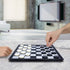Folding Magnetic Travel Checkers Board Game Set - Family Educational Toys for Kids and Adults