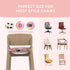 Toddler Booster Seat for Dining Table,Portable Kids Booster Seat - Adjustable, Non-Slip, Lightweight & Easy to Clean