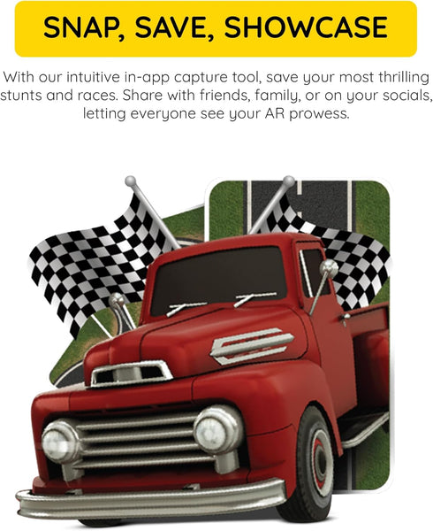 Cars 4D+ Augmented Reality Flashcards, Interactive Driving Experience with 26 Vehicles and Educational App