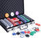 Poker Chip Set - 300PCS 11.5 Gram Chips with Aluminum Case for Texas Holdem and Blackjack