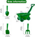 Wheelbarrow Set 2 3+Years Duckura Kids - Gardening Tools for Kids with Shovel, Rake, Trowel, Outdoor Yard Lawn Digging