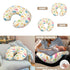 Sarogrorin Pastel Dinosaur Bed Sleeping Nest Cover Colorful Baby Lounger Covers Nursing Pillow Cover for Baby Boy Girl
