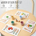 3-5, 3 4 5 6 Lonico Wooden Play Kitchen Accessories Toys for Toddlers Kids Play Kitchen with Realistic Plates & Dishes