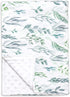 Baby Blanket Green Leaf, Soft Warm Plush Dot Security Blanket for Girl and Boy, Toddler Infant Crib Blanket Unisex