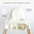 Yeah Baby Goods Wipeable Cushion Cover (White) - Compatible with The IKEA Antilop Highchair - Soft, Waterproof Baby