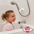 Safe-er-Grip Portable Shower Arm for Secure Bathing White with Gray Accents