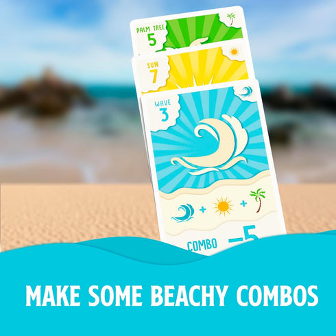 Blue Wasatch Games Ripple Card Game - Match, Stack, and Collect Combos on Your Beach. Easy to Learn and Fun for Kids